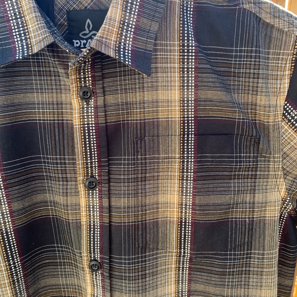 Prana casual button down plaid shirt. - Picture 4 of 5